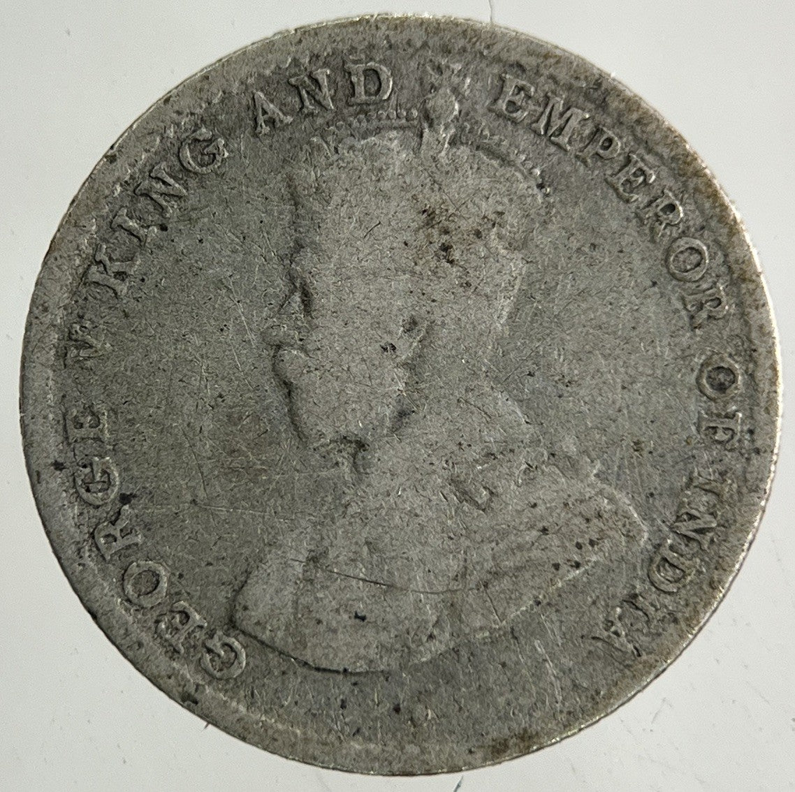 1913 Ceylon 10 Cents Silver Coin | Fair Grade
