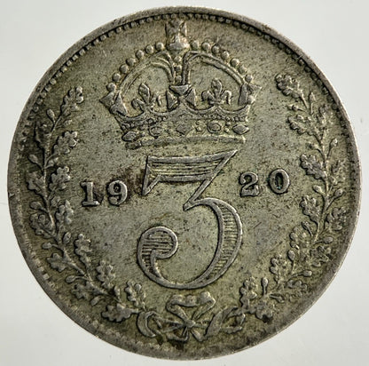 1920 George V Threepence Silver Coin | Fine Collectable Grade