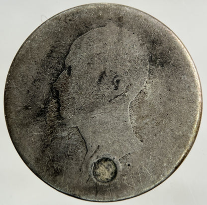 1849 Netherlands 25 Cents Silver Coin | Worn Grade