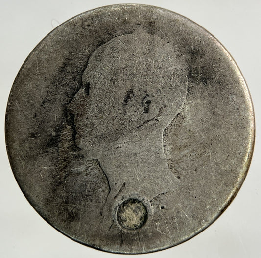 1849 Netherlands 25 Cents Silver Coin | Worn Grade