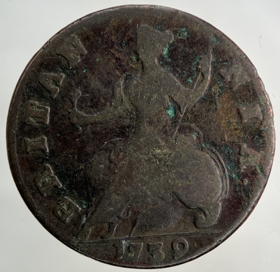 1739 George II 2nd Half - Penny Coin | Collectable Grade