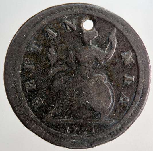 1721 George I 1st Half - Penny Coin | Collectable Grade | a6874