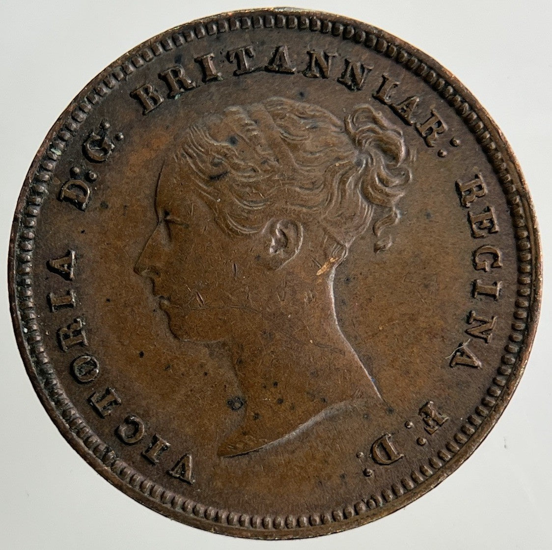 1844 Victoria Half - Farthing Coin | Very High Grade