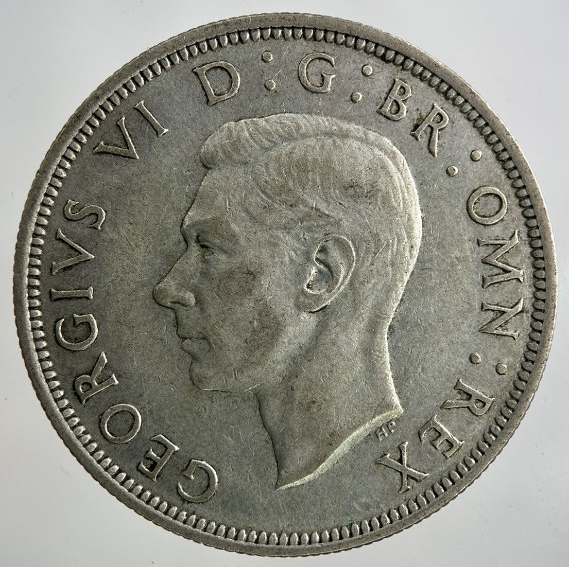 1945 George VI Half - Crown Silver Coin | Fine Collectable Grade