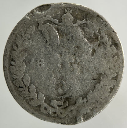 British Victoria Threepence Silver Coin | Worn Grade