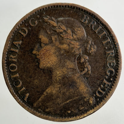 1886 Victoria Farthing Coin | Collectable Grade