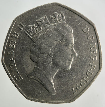 1997 Elizabeth II 2nd 50p Fifty - Pence Coin | Collectable Grade