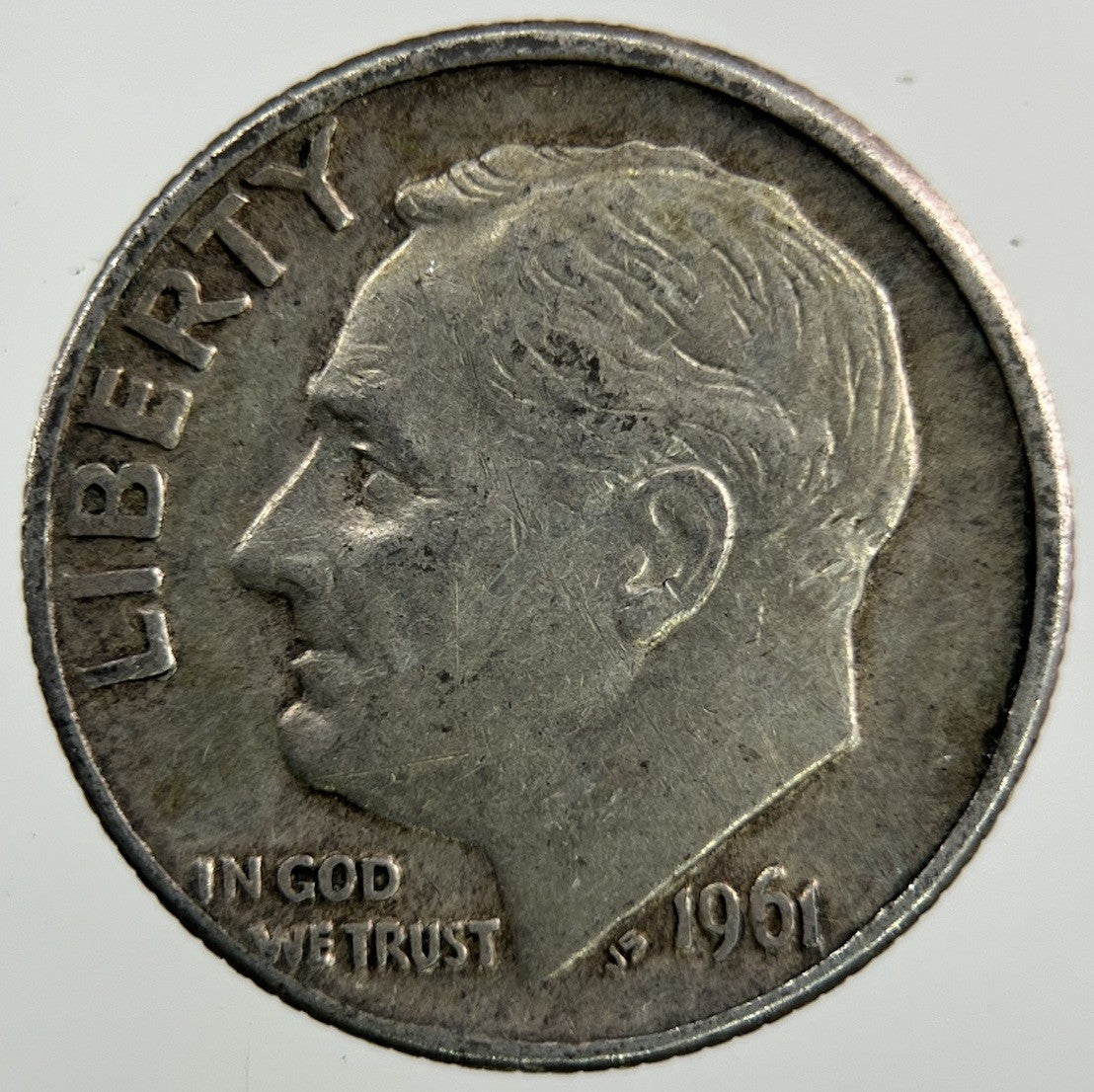 1961 - D US USA Roosevelt Dime Silver Coin | Fine Collectable Grade