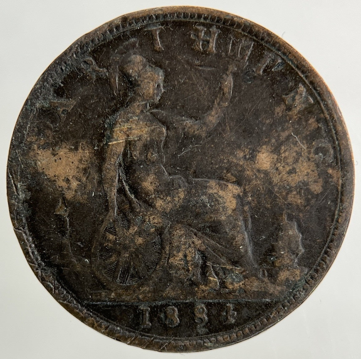 1884 Victoria Farthing Coin | Collectable Grade