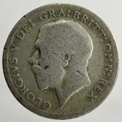 1921 George V Sixpence Silver Coin | Fair Grade