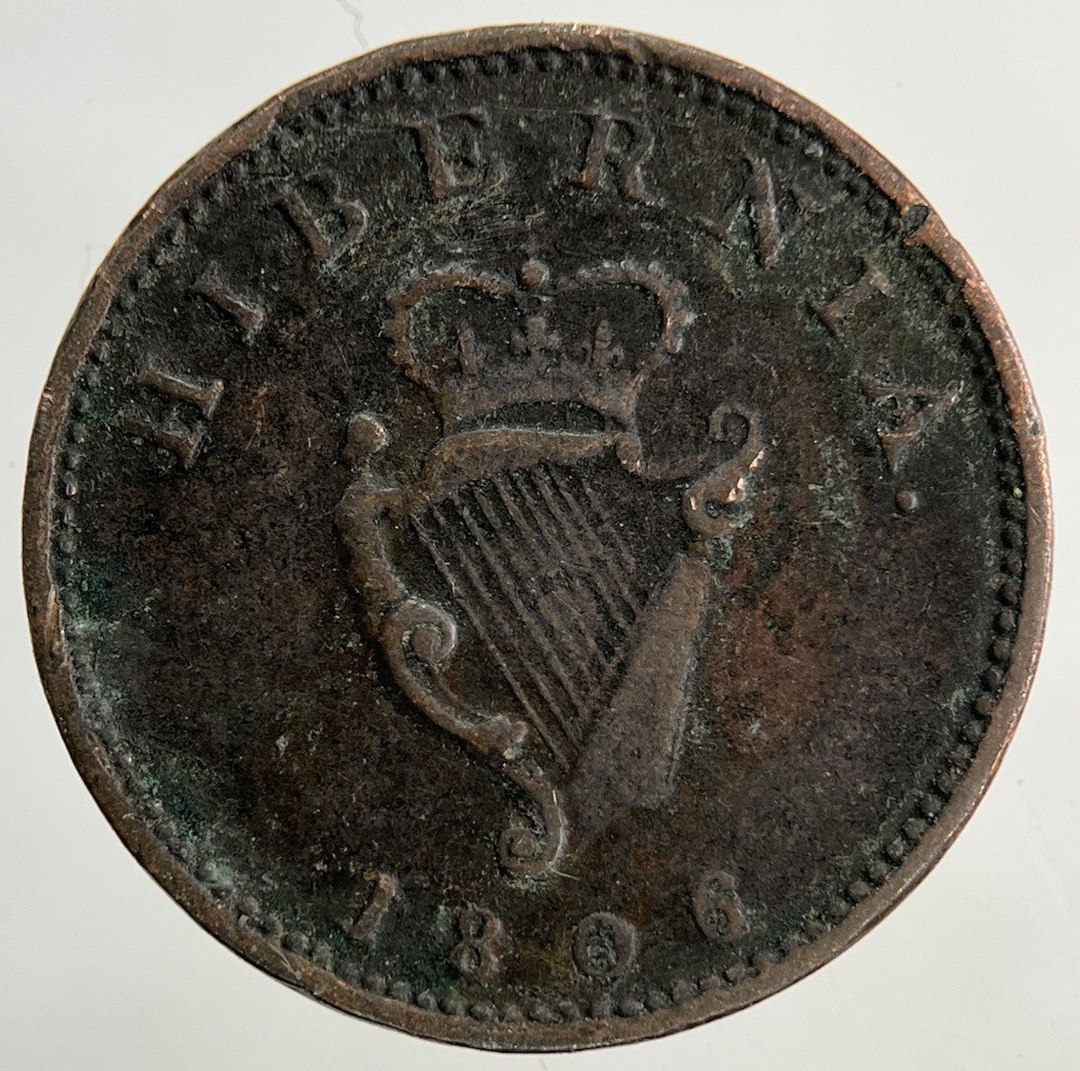 1806 Irish Farthing Coin | Fine Collectable Grade