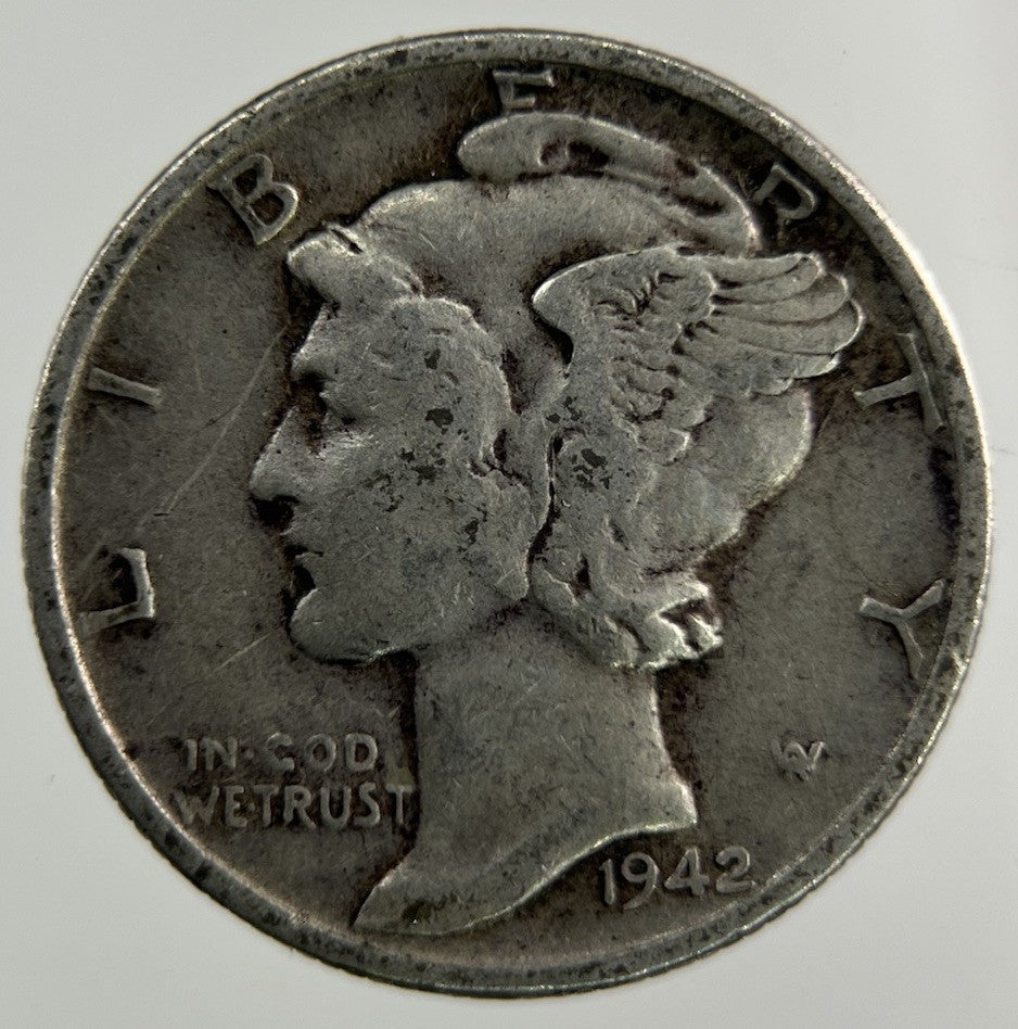 1942 US USA Mercury Dime Silver Coin | Collectable Grade