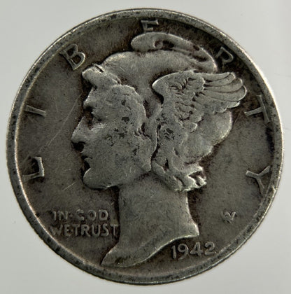 1942 US USA Mercury Dime Silver Coin | Collectable Grade