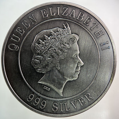 1999 Elizabeth II 2nd Tuvalu Zodiac Signs Plated Coin | Fine Collectable Grade