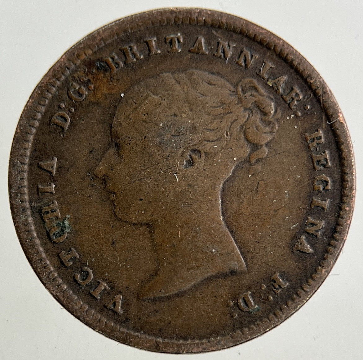 1844 Victoria Half - Farthing Coin | Fine Collectable Grade