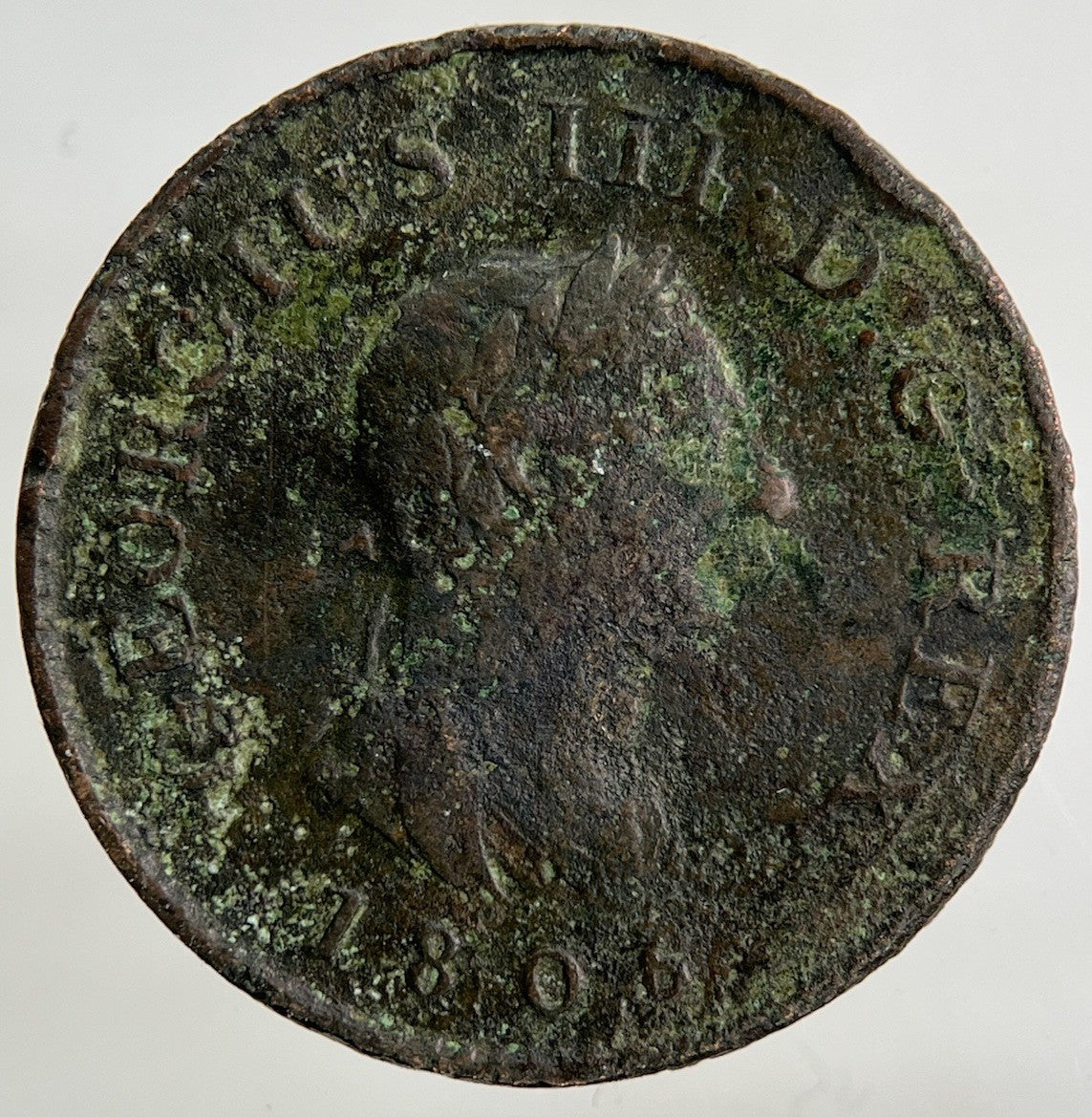 1806 George III 3rd Farthing Coin | Fine Collectable Grade
