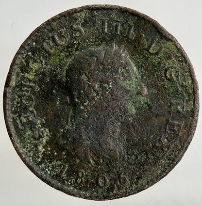 1806 George III 3rd Farthing Coin | Fine Collectable Grade