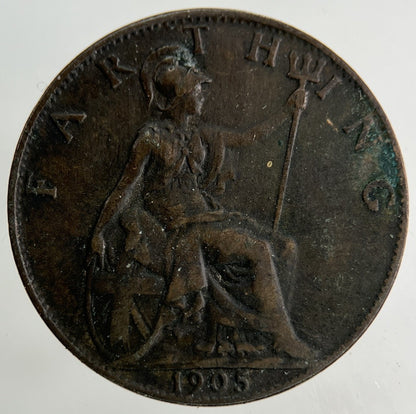 1905 Edward VII Farthing Coin | Fine Collectable Grade