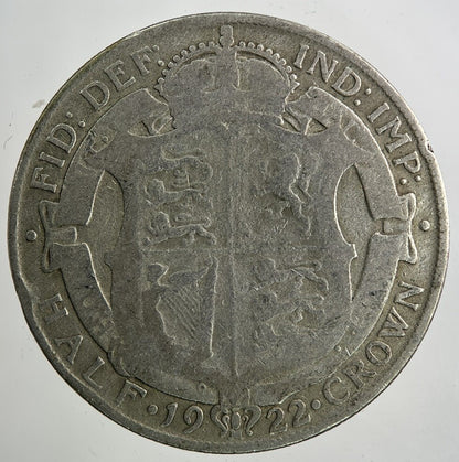 1922 George V Half - Crown Silver Coin | Collectable Grade