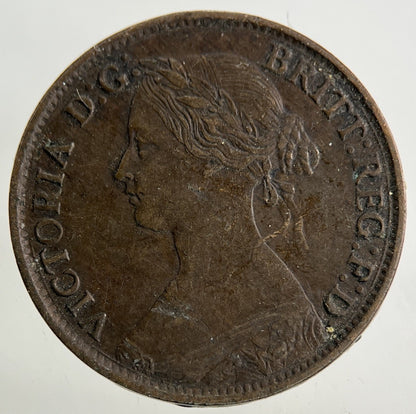 1861 Victoria Farthing Coin | Very High Grade