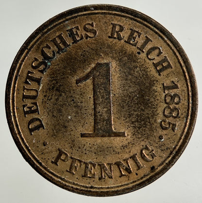 1885 - A Germany 1 Pfennig Coin | Very High Grade