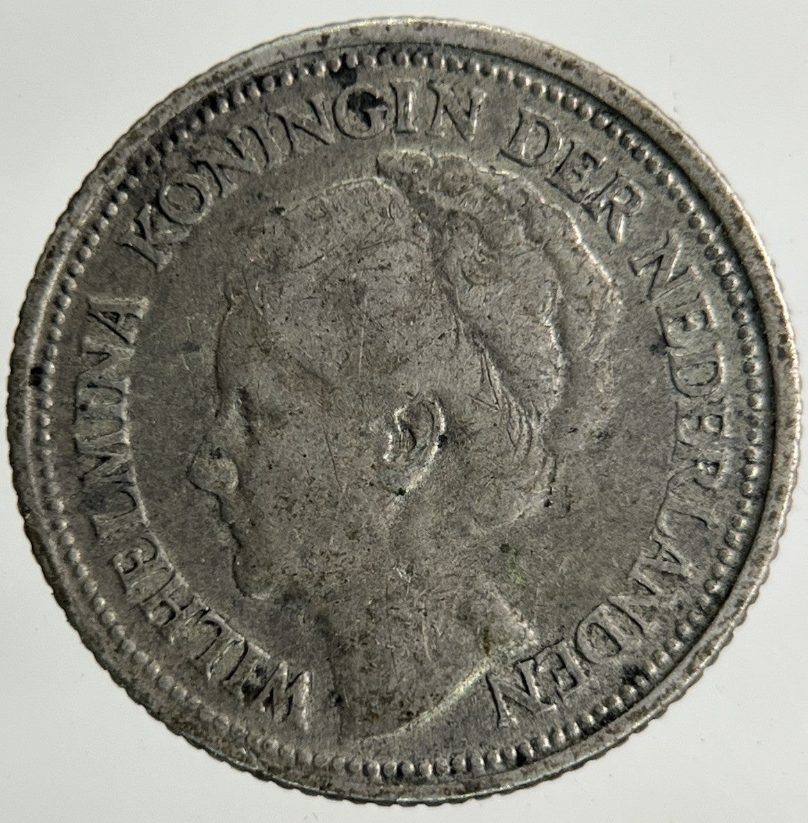 1927 Netherlands 10 Cents Silver Coin | Collectable Grade