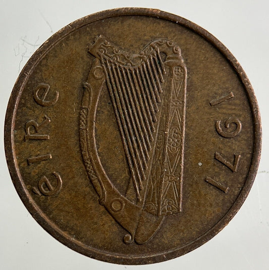 1971 Irish 1/2p Half - Pence Coin | Fine Collectable Grade