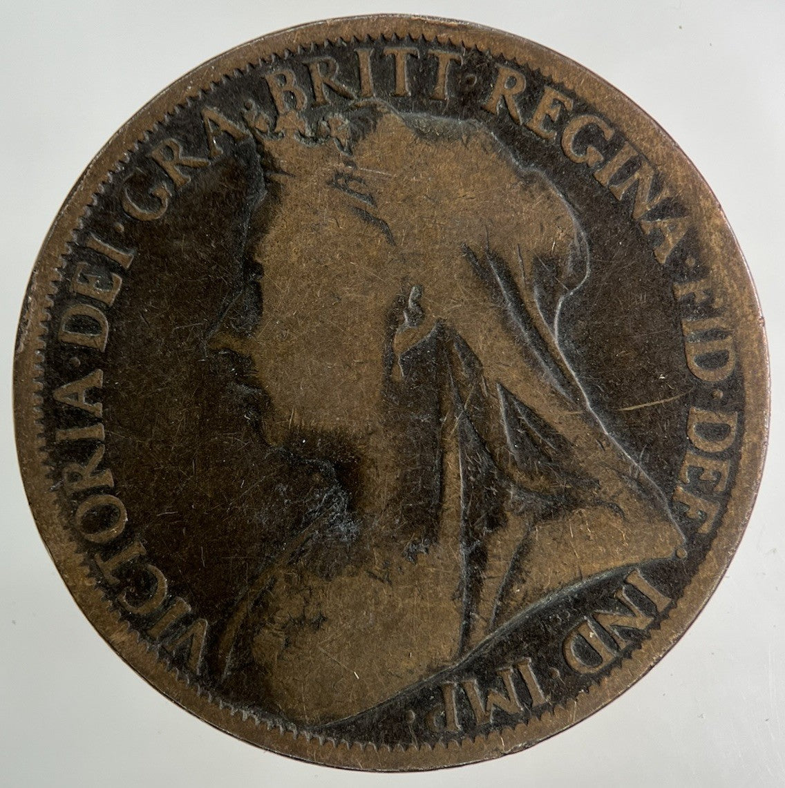 1899 Victoria One Penny Coin | Fair Grade