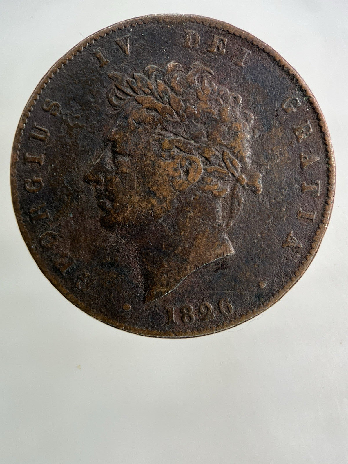 1826 George IV Half - Penny Coin | Fine Collectable Grade