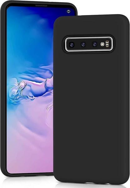 Samsung S10 PLUS + Black Bumper Silicone Shockproof Protective Case