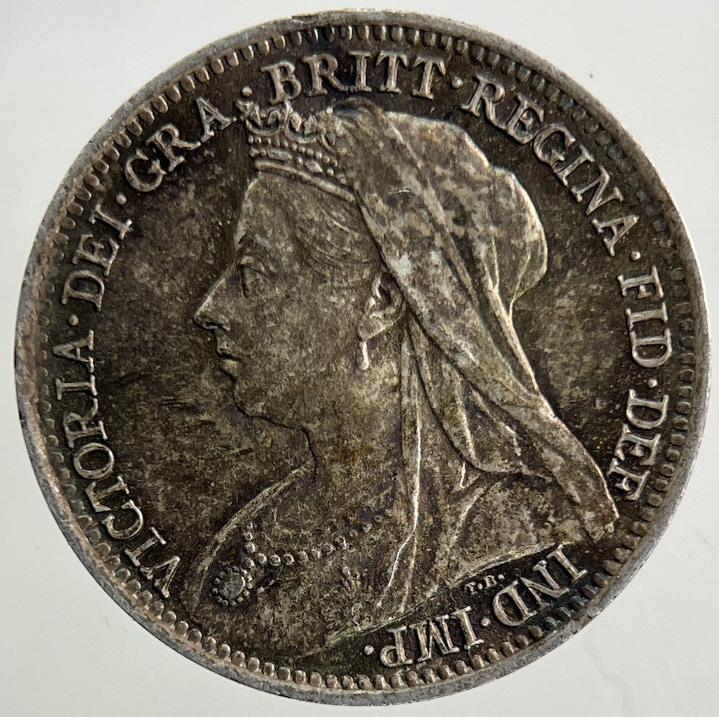 1898 Victoria Threepence Silver Coin | Very High Grade