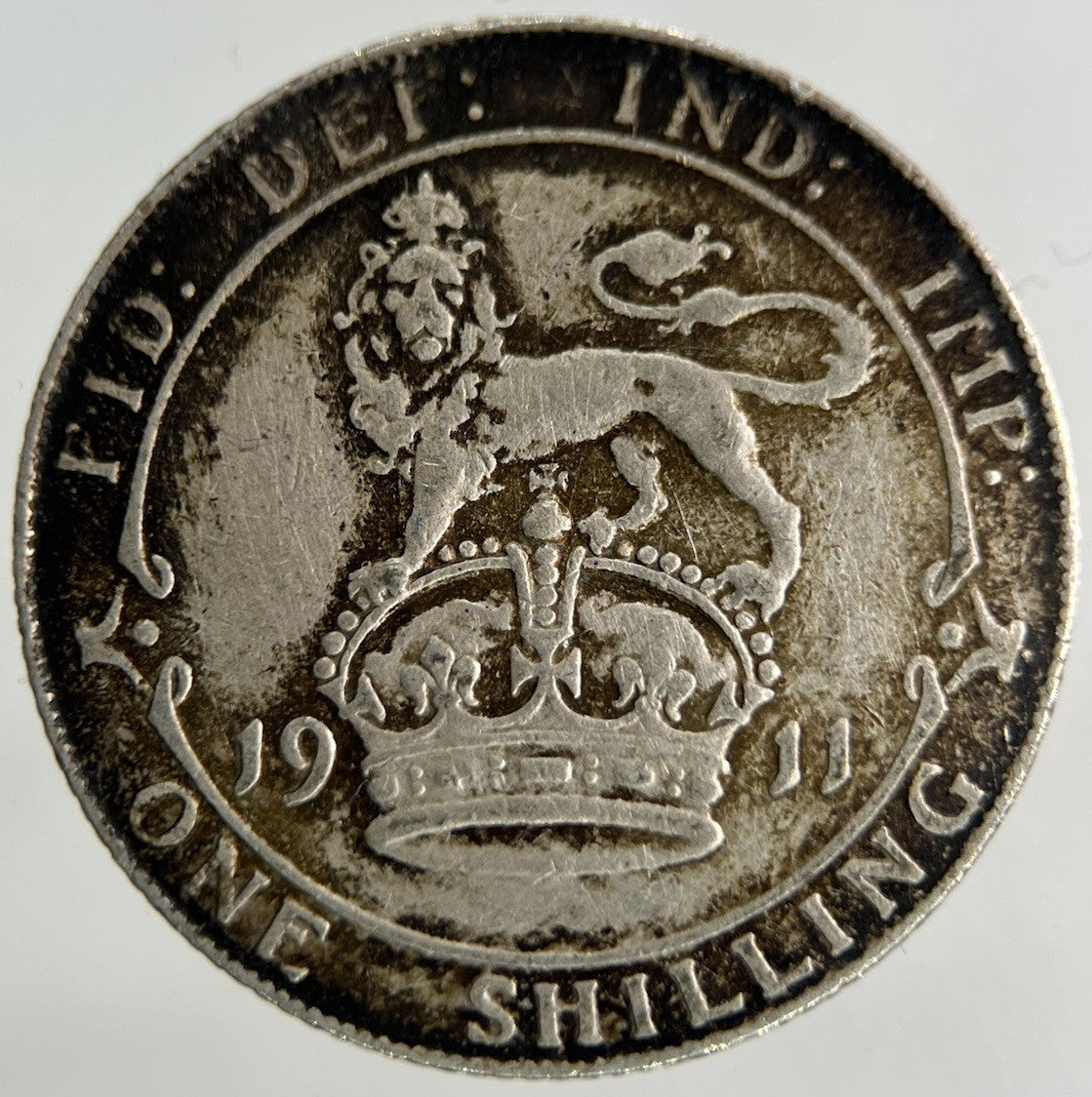 1911 George V Shilling Silver Coin | Very High Grade