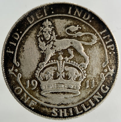 1911 George V Shilling Silver Coin | Very High Grade