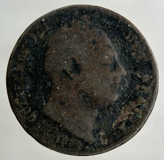 British William IV Farthing Coin | Fair Grade