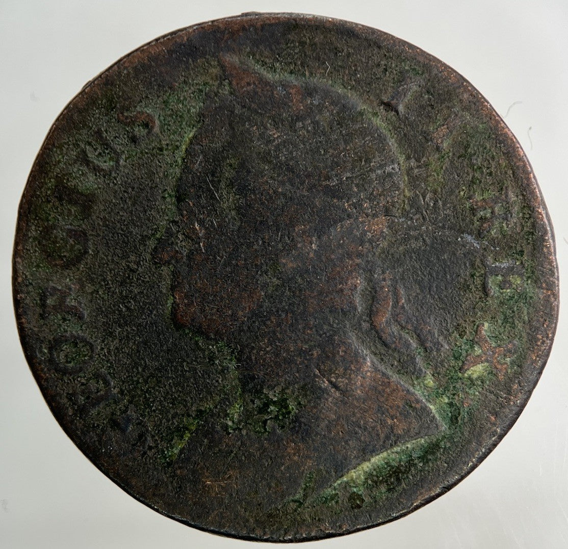 1744 George II 2nd Half - Penny Coin | Collectable Grade