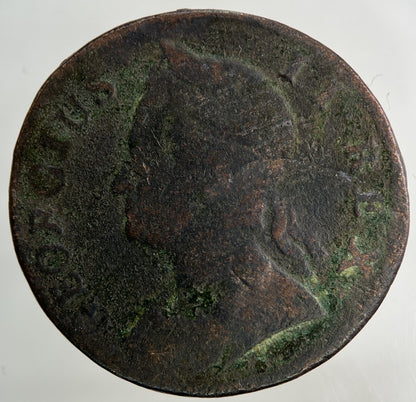 1744 George II 2nd Half - Penny Coin | Collectable Grade