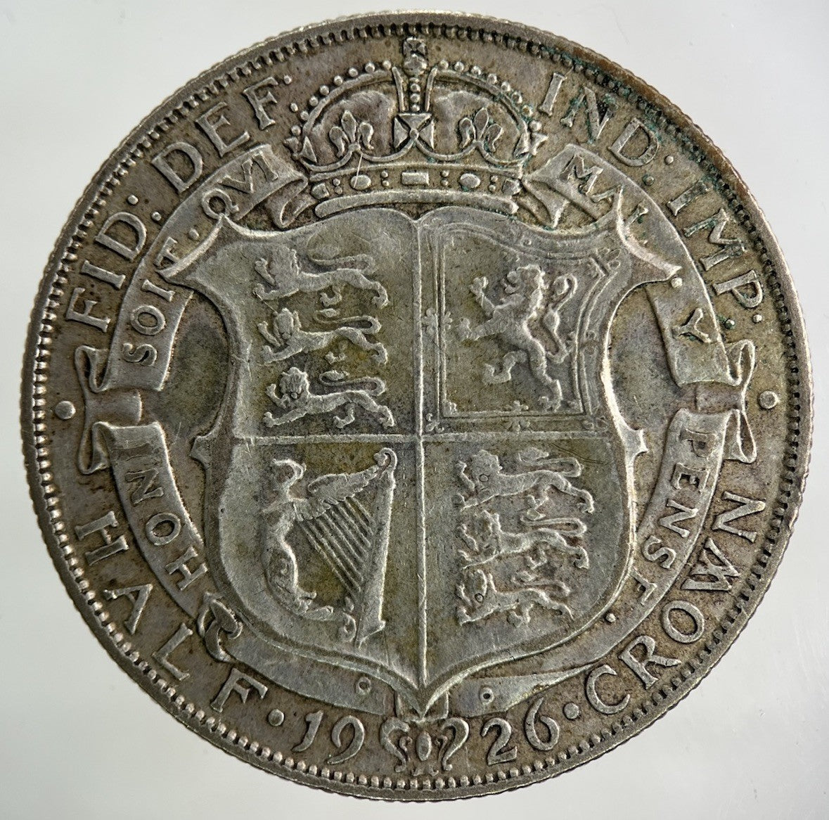 1926 George V Half - Crown Silver Coin | Fine Collectable Grade