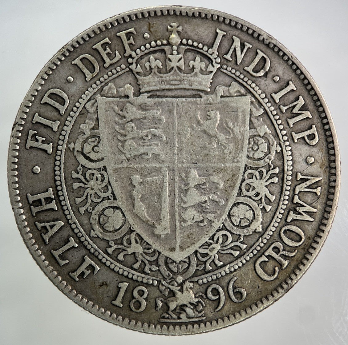 1896 Victoria Half - Crown Silver Coin | Fine Collectable Grade