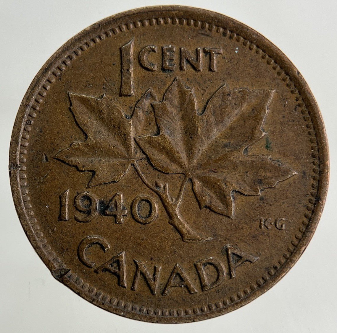 1940 Canada One Cent Coin | Fine Collectable Grade