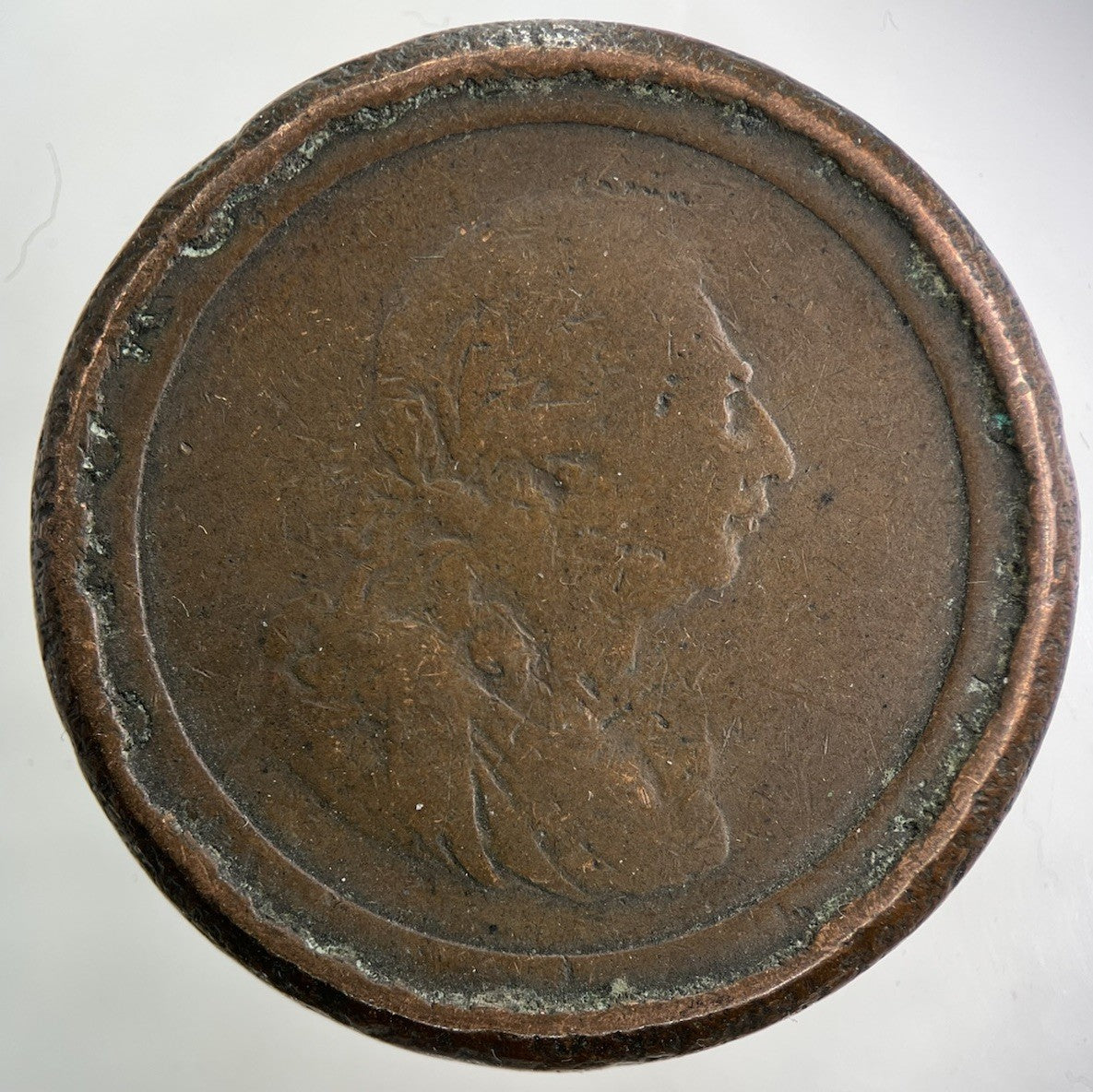 1797 Modified George III 3rd Cartwheel One Penny Coin | Fair Grade