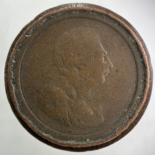1797 Modified George III 3rd Cartwheel One Penny Coin | Fair Grade