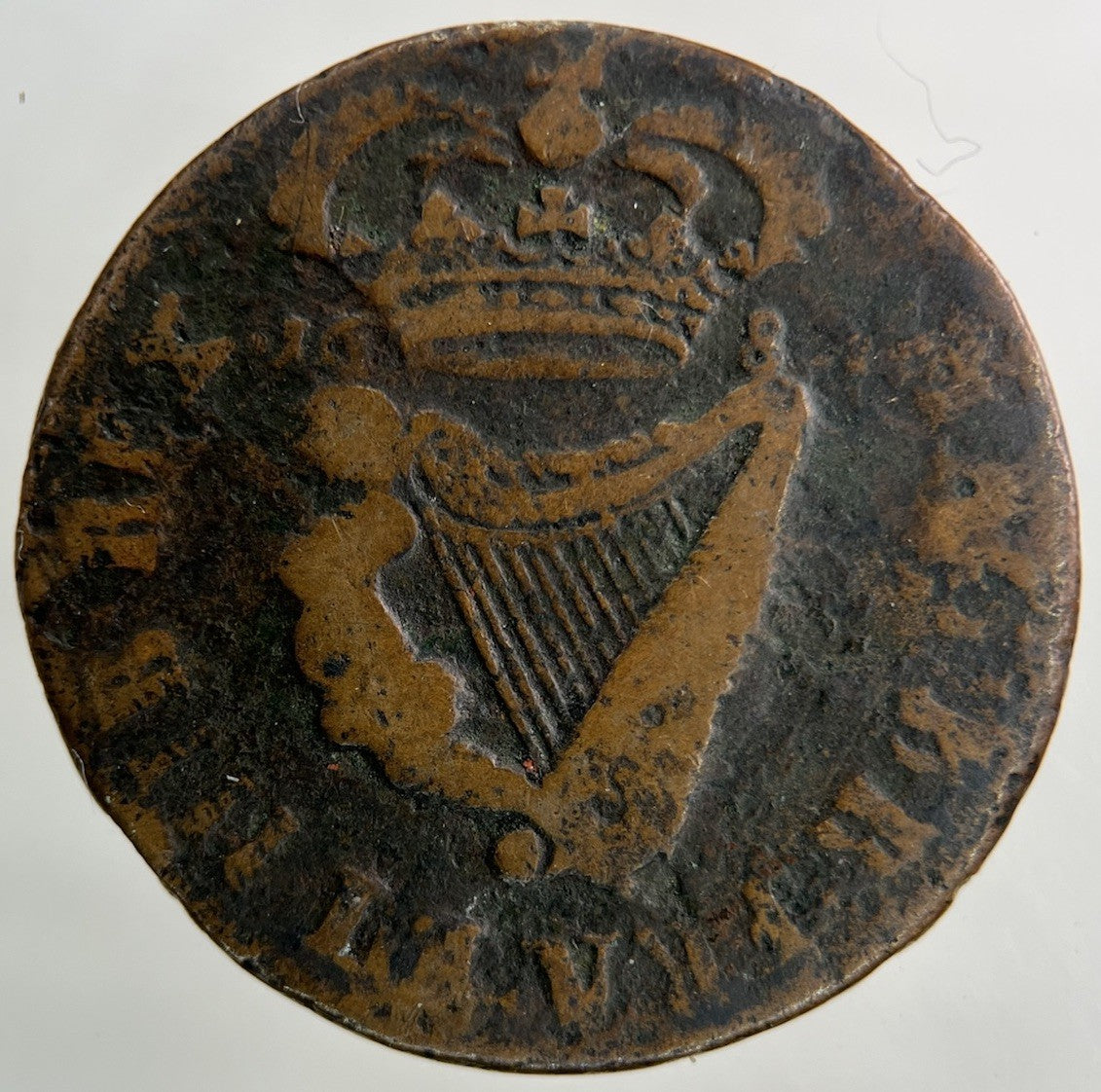1685 Irish Half - Penny Coin | Fine Collectable Grade