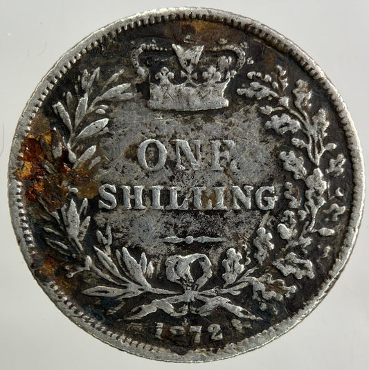 1872 Victoria Shilling Silver Coin | Collectable Grade