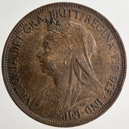 1901 Victoria Half - Penny Coin | Very Fine Grade | a9644