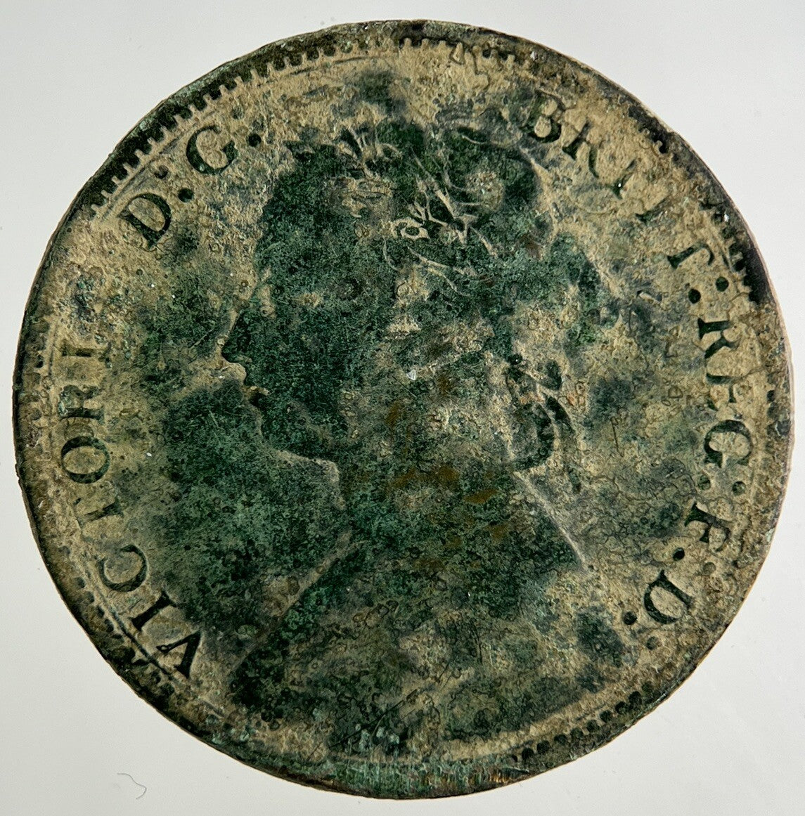 1876 - H Victoria Half - Penny Coin | Collectable Grade
