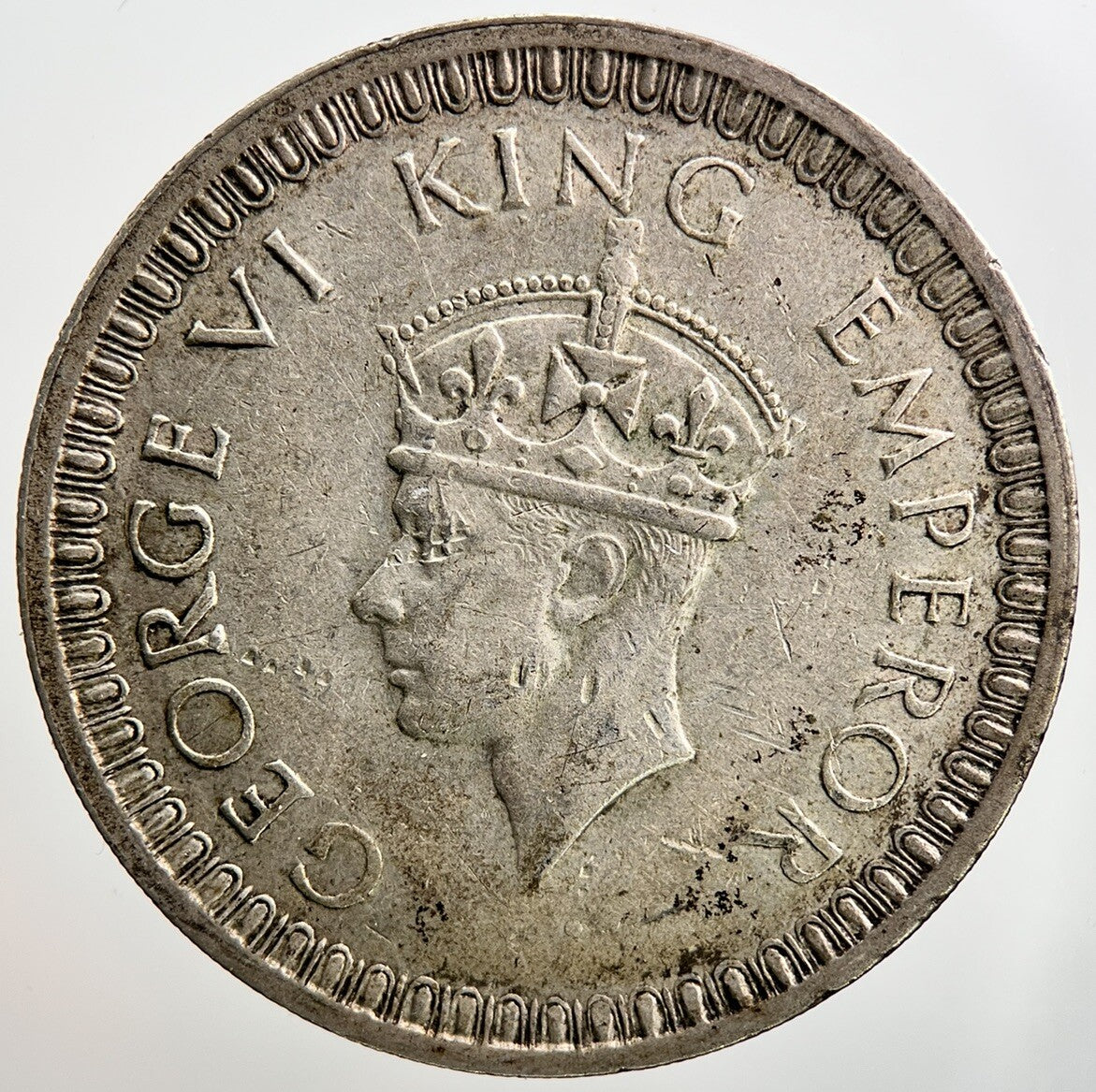 1942 India 1 One Rupee Silver Coin | Fine Collectable Grade