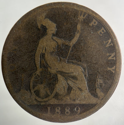 1889 Victoria One Penny Coin | Collectable Grade