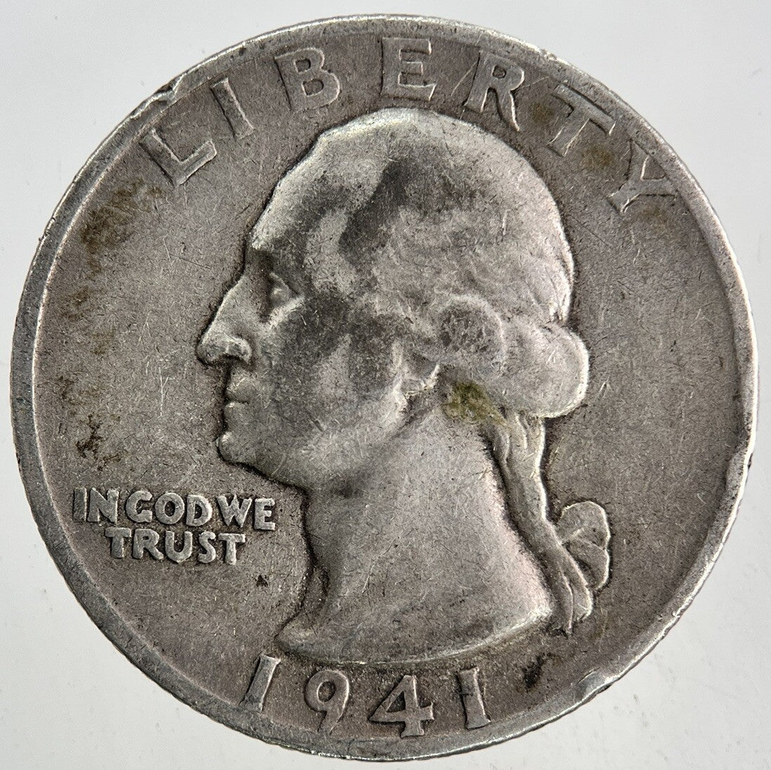 1941 - S US USA Quarter Dollar Silver Coin | Fine Collectable Grade