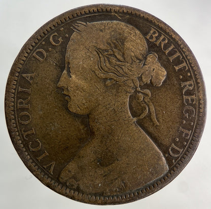 1862 Victoria One Penny Coin | Collectable Grade