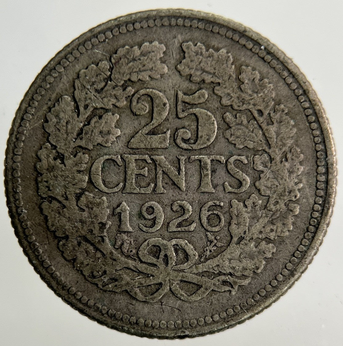 1926 Netherlands 25 Cents Silver Coin | Collectable Grade